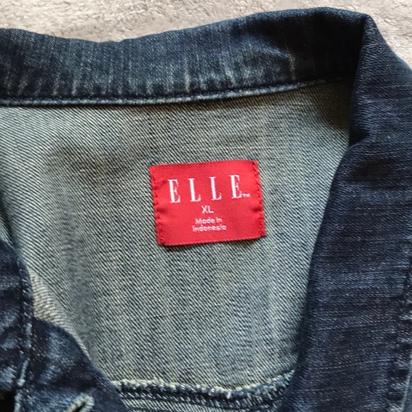 Elle Blue Jean Jacket with Pockets - Picture 3 of 6